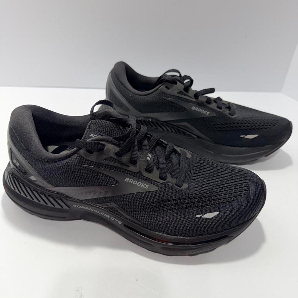 Brooks Adrenaline GTS 23 Womens 8.5 B Black Black Ebony 1203811B020